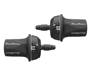 SunRace M20 - Comando del Cambio Posteriore per Bici, Tipo Grip-Shift 10 x 8cm N
