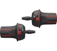 SunRace M21 Twist Cambio Set 7-Speed Posteriore 3-Speed Anteriore Rosso