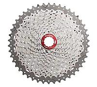 SunRace MX, Ruota Libera 11V Unisex Adulto, Argento/Rosso, 11-42D