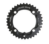 SunRace, pedana MTB 4BRA Triple 36DTS D.104, colore: Nero