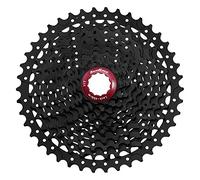 SunRace MX, Ruota Libera 10V Unisex Adulto, Nero/Rosso, 11-42D