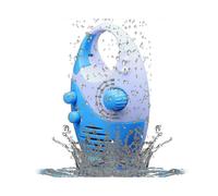 Sunrain Waterproof Shower Radio, Adjustable Volume Shower Am Fm Button Speaker, Bathroom Shower Speakers Wireless Radio with Top Handle