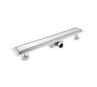 sunrik Scarico Doccia a Pavimento, 2 in 1 Scarico Doccia 110 cm, Canalina Scarico Doccia in Acciaio Inox con Sifone e Filtro