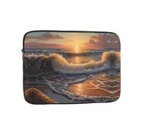 Sunrise at the seaside - Custodia per laptop da 17", sottile e portatile, adatta per viaggi in ufficio e pendolari