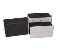 Sunrise C3010 - Valigetta da viaggio 2 in 1 per cosmetici e gioielli, 25,4 cm Black Snake