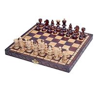 Sunrise Chess & Games Eleganti scacchi all'alba, Sunrise Chess & Games - Set di scacchi elegante e compatto 'Pearl Small' 29x29 cm, ideale per bambini e adulti