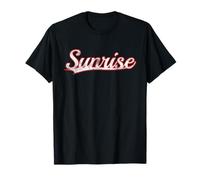 Sunrise Florida Sunshine State Vintage Varsity Distressed Maglietta