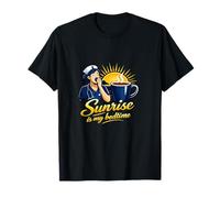 Sunrise Is My Bedtime Nurse Night Shift Coffee Maglietta