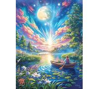 Sunrise Over A Magical Lake Puzzle 1000 Pezzi Multicolore Paesaggi Classici Wildlife Pet Rompicapo Sfida Difficile Impossibile Giochi Da Tavolo Familiare Regalo Natale 1000 PCS