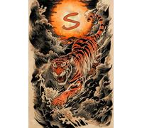 Sunrise Roar A Year of the Tiger S Monogram Initial Journal