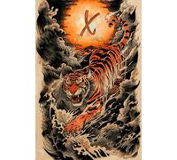 Sunrise Roar A Year of the Tiger X Monogram Initial Journal