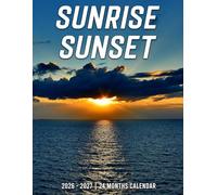 Sunrise Sunset Calendar 2026 - 2027: 2026 to 2027 Monthly Layout with Durable Pages and Blank Blocks for Simple Scheduling