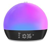 Sunrise Sveglia Sound Machine, Sveglia per camera da letto, 18 luci notturne dimmerabili, 25 suoni del sonno, macchina del rumore bianco per bambini, adulti, sveglia con luce sveglia per dormienti