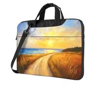 Sunrise The Road Leads To The Sea Laptop Bag Custodia per Laptop 15.6 Pollice Borse per Computer Imbottito Copertura Del Manicotto Per Le Donne Uomini
