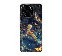 Sunrive Cover compatibile con Blackview Color 6, Custodia Case in molle Trasparente silicone Morbida Flessibile Antigraffio protettiva back Modelli custodie(Balena gigante)