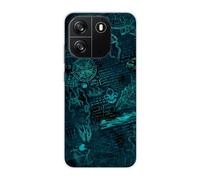 Sunrive Cover compatibile con Blackview Wave 6C, Custodia Case in molle Trasparente silicone Morbida Flessibile Antigraffio protettiva back Modelli custodie(Universo matematico)