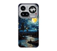 Sunrive Cover compatibile con Nothing Phone 4A Pro, Custodia Case in molle Trasparente silicone Morbida Flessibile Antigraffio protettiva back Modelli custodie(Pittura a olio)