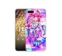 Sunrive Cover compatibile con Oppo A7/Oppo AX7, Custodia Case in molle Trasparente silicone Morbida Flessibile Antigraffio protettiva back custodie(Q Cacciatore di sogni)