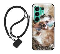Sunrive Cover compatibile con Tecno Camon 50 Pro 5G/Camon 50,Custodia Case in molle matte Morbida Flessibile protettiva back Case(riccio)+1x Cordino Universale