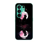 Sunrive Cover compatibile con Tecno Camon 50 Pro 5G/Camon 50, Custodia Case in molle Trasparente silicone Morbida Flessibile Antigraffio protettiva back Modelli custodie(Pianeta e gatto)
