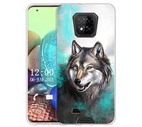 Sunrive Cover compatibile con Ulefone Armor 8 Pro, Custodia Case in molle Trasparente silicone Morbida Flessibile Antigraffio protettiva back custodie(X Lupo 1)