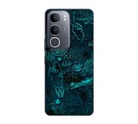 Sunrive Cover compatibile con Vivo Y50 5G/Y50M 5G, Custodia Case in molle Trasparente silicone Morbida Flessibile Antigraffio protettiva back Modelli custodie(Universo matematico)