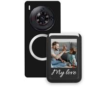 Sunrive Custodia con Personalizzabile per MagSafe Portafoglio - Cover Antiurto Compatibile con Nubia Z50s Pro - Porta Carte e Funzione Stand per Guardare Video, Foto o Testo Personalizzato