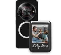 Sunrive Custodia con Personalizzabile per MagSafe Portafoglio - Cover Antiurto Compatibile con ZTE Nubia Focus 5G - Porta Carte e Funzione Stand per Guardare Video, Foto o Testo Personalizzato