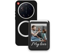 Sunrive Personalizzabile per MagSafe Portafoglio con Custodia Compatibile con Xiaomi 17 Ultra Cover Antiurto - Porta Carte e Funzione Stand per Guardare Video, Foto o Testo Personalizzato