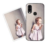 Sunrive Personalizzate Cover compatibile con CAT S62 Pro personalizzabile con Foto Testi Frase Logo Disegni e Grafiche Personalizzata, assorbimento degli urti morbido TPU trasparente