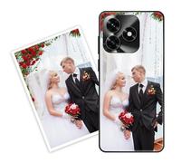 Sunrive Personalizzate Cover compatibile con Honor X5c/X5c Plus personalizzabile con Foto Testi Frase Logo Disegni e Grafiche Personalizzata, Bordo PC + Design in Acrilico Posteriore