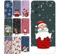 Sunrive Personalizzate Cover compatibile con Honor X6 X8 9 9X 10 20 50 60 70 80 90 PRO Magic5 Magic4 Pro Lite,con Iniziali & Testi Disegni Custom Christmas
