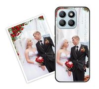 Sunrive Personalizzate Cover compatibile con Honor X8b personalizzabile con Foto Testi Frase Logo Disegni e Grafiche Personalizzata, Bordo PC + Design in Acrilico Posteriore