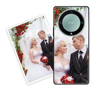 Sunrive Personalizzate Cover compatibile con Honor X9a/Magic5 Lite personalizzabile con Foto Testi Frase Logo Disegni e Grafiche Personalizzata, Bordo PC + Design in Acrilico Posteriore