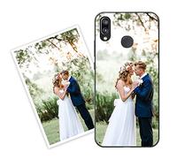 Sunrive Personalizzate Cover compatibile con Huawei P20 lite personalizzabile con Foto Testi Frase Logo Disegni e Grafiche Personalizzata, assorbimento degli urti morbido TPU trasparente
