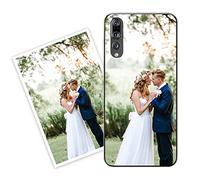 Sunrive Personalizzate Cover compatibile con HUAWEI P20 Pro personalizzabile con Foto Testi Frase Logo Disegni e Grafiche Personalizzata, assorbimento degli urti morbido TPU trasparente