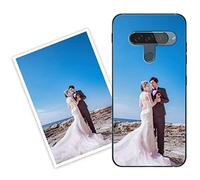 Sunrive Personalizzate Cover compatibile con LG G8s ThinQ personalizzabile con Foto Testi Frase Logo Disegni e Grafiche Personalizzata, assorbimento degli urti morbido TPU trasparente