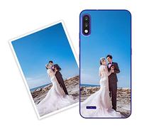 Sunrive Personalizzate Cover compatibile con LG K22 personalizzabile con Foto Testi Frase Logo Disegni e Grafiche Personalizzata, assorbimento degli urti morbido TPU trasparente