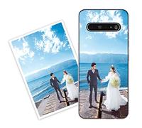 Sunrive Personalizzate Cover compatibile con LG V60 ThinQ 5G/V60 ThinQ personalizzabile con Foto Testi Frase Logo Disegni e Grafiche Personalizzata, assorbimento degli urti morbido TPU trasparente