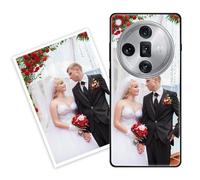 Sunrive Personalizzate Cover compatibile con Oppo Find X8 Pro personalizzabile con Foto Testi Frase Logo Disegni e Grafiche Personalizzata, Bordo PC + Design in Acrilico Posteriore