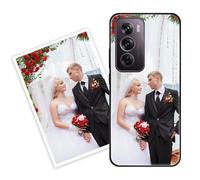 Sunrive Personalizzate Cover compatibile con Oppo Reno12 Pro personalizzabile con Foto Testi Frase Logo Disegni e Grafiche Personalizzata, Bordo PC + Design in Acrilico Posteriore