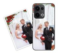 Sunrive Personalizzate Cover compatibile con Oppo Reno13 Pro personalizzabile con Foto Testi Frase Logo Disegni e Grafiche Personalizzata, Bordo PC + Design in Acrilico Posteriore