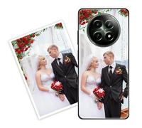 Sunrive Personalizzate Cover compatibile con Realme 12 5G/12x 5G/13 5G personalizzabile con Foto Testi Frase Logo Disegni e Grafiche Personalizzata, Bordo PC + Design in Acrilico Posteriore