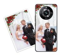 Sunrive Personalizzate Cover compatibile con Realme 12 Plus 5G/12 4G/13 4G personalizzabile con Foto Testi Frase Logo Disegni e Grafiche Personalizzata, Bordo PC + Design in Acrilico Posteriore