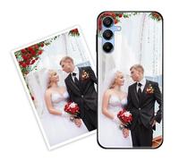 Sunrive Personalizzate Cover compatibile con Samsung Galaxy A16 personalizzabile con Foto Testi Frase Logo Disegni e Grafiche Personalizzata, Bordo PC + Design in Acrilico Posteriore