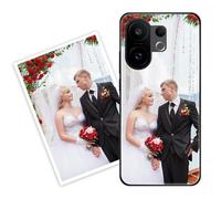 Sunrive Personalizzate Cover compatibile con Vivo S30 Pro Mini/X200 FE 5G personalizzabile con Foto Testi Frase Logo Disegni e Grafiche Personalizzata, Bordo PC + Design in Acrilico Posteriore