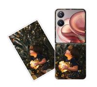 Sunrive Personalizzate Cover compatibile con Xiaomi Mix Flip 2 personalizzabile con Foto Testi Frase Logo Disegni e Grafiche Personalizzata,PC trasparente.