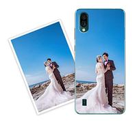 Sunrive Personalizzate Cover compatibile con ZTE Blade A5 (2020) personalizzabile con Foto Testi Frase Logo Disegni e Grafiche Personalizzata, assorbimento degli urti morbido TPU trasparente