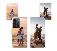 Sunrive Personalizzate Pelle Cover compatibile con Realme C73 5G/C75 5G personalizzabile con Foto Testi Frase Logo e Grafiche Personalizzata, cordino per cellulare universale