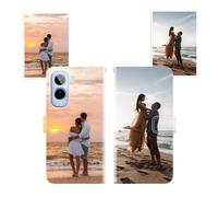 Sunrive Personalizzate Pelle Cover compatibile con Vivo T5 Pro personalizzabile con Foto Testi Frase Logo e Grafiche Personalizzata, cordino per cellulare universale